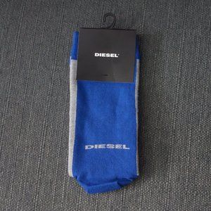 Diesel Only the Brave Royal Blue Made in Italy Socks Size L *New with Tags*